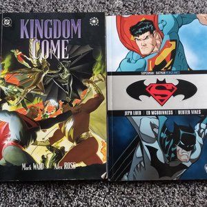 Set of 2 dc comic books Superman and Batman Vengeance and Kingdom Come